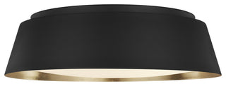 Asher Large Flush Mount, Midnight Black