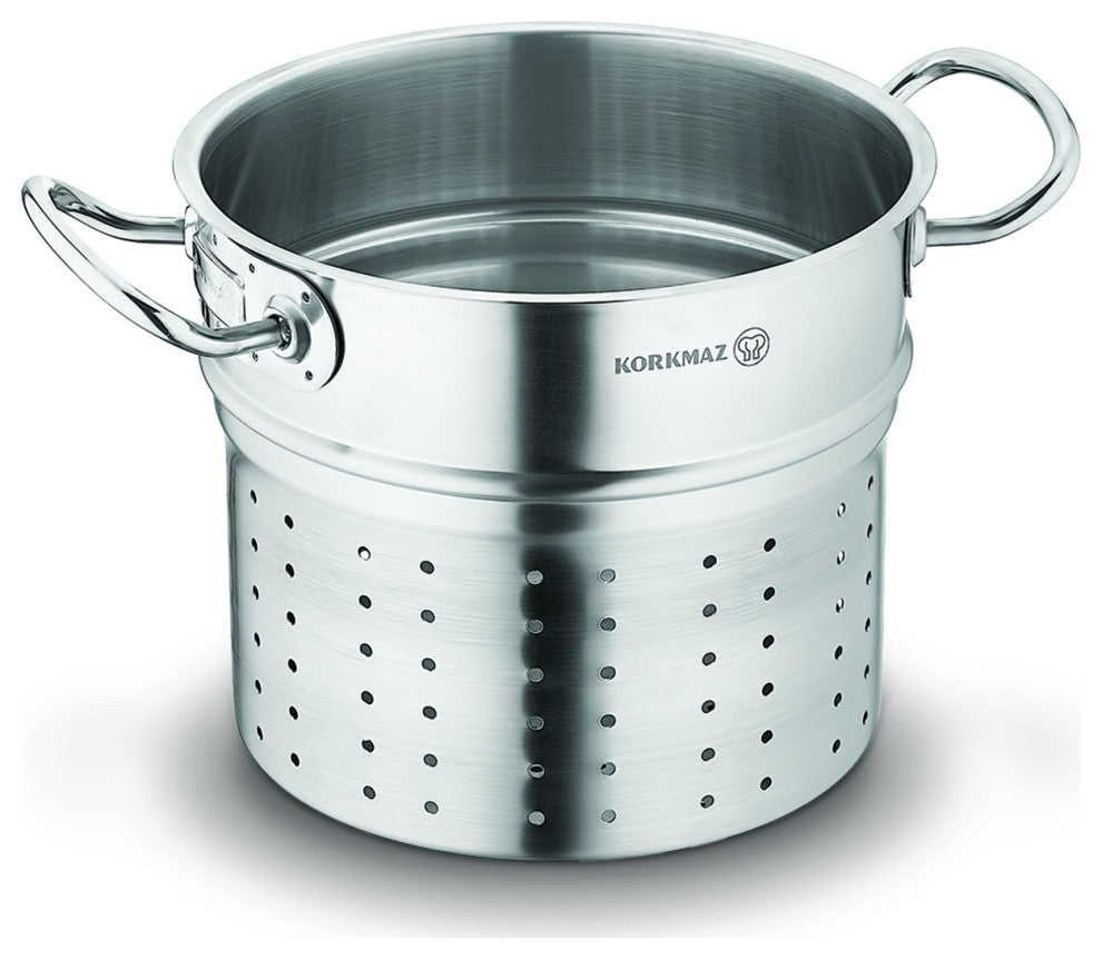 Korkmaz Steamer Insert , Perfect for Steaming Pasta and Vegetables A2770