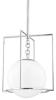 Frankie 1-Light Small Pendant Polished Nickel