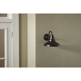 District LED Large Wall Lantern, Antique Bronze