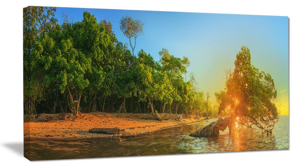"Beautiful Thailand Tropical Beach" Landscape Wall Art Print, 40"x20"