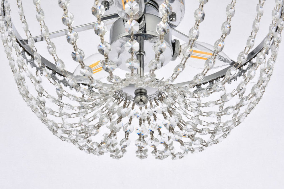 Kaine 14" Flush Mount, Chrome