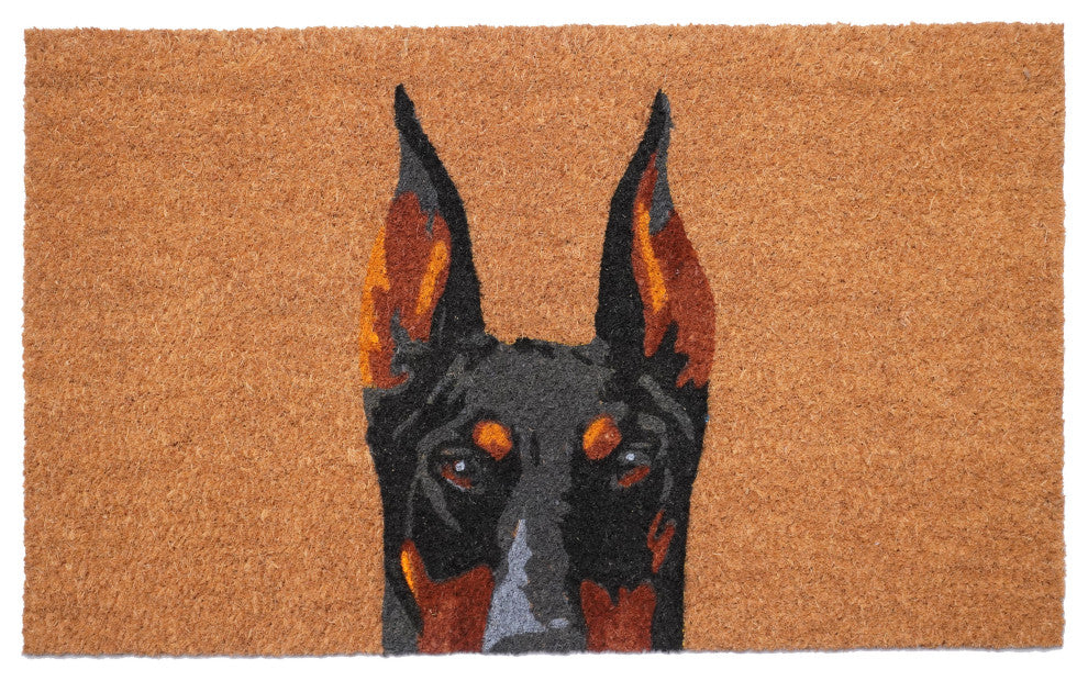 Calloway Mills Black Doberman Doormat, 24"x36"