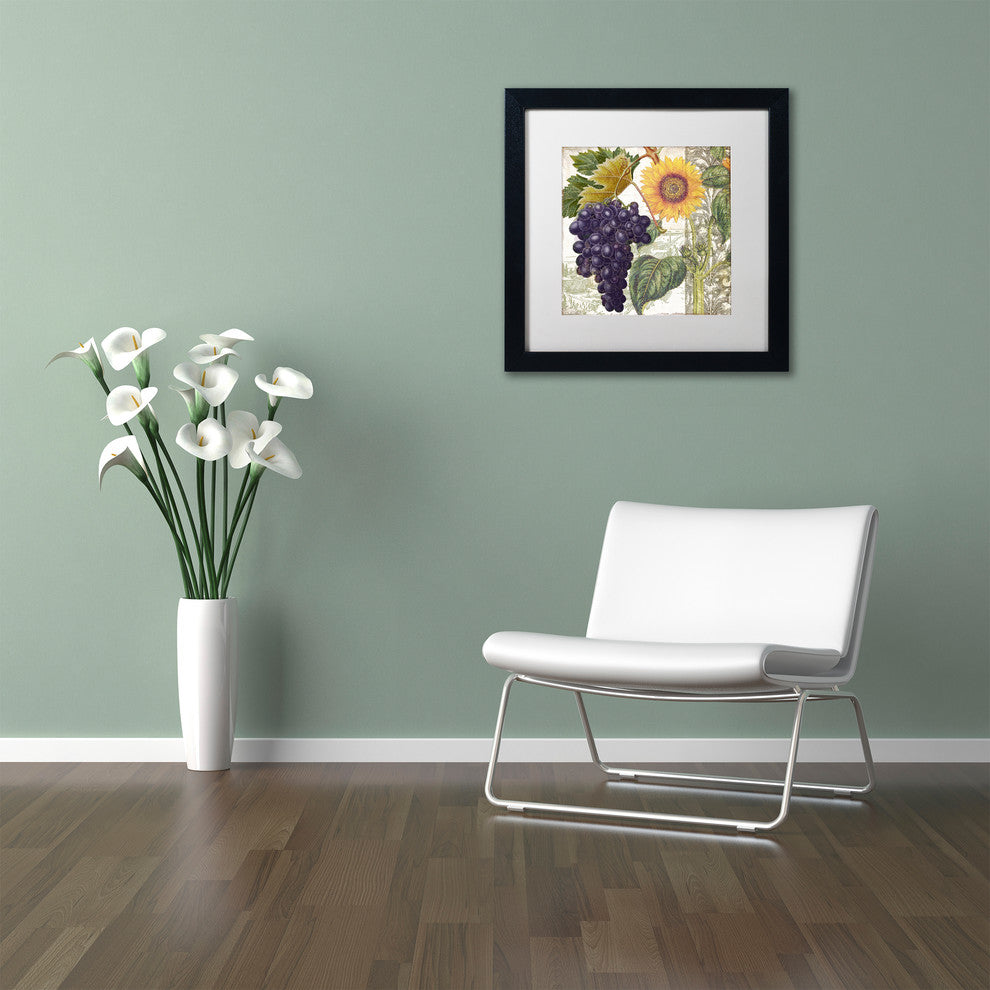 Color Bakery 'Dolcetto I' Matted Framed Art, Black Frame, White Mat, 11x11