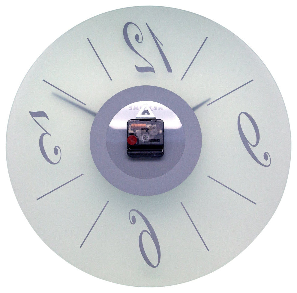 Dali, Frosted Glass Wall Clock, Round