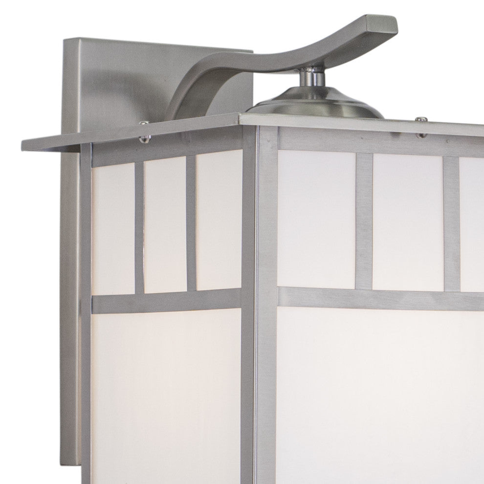 Mission 9.5" Outdoor Wall Light Stainless Steel