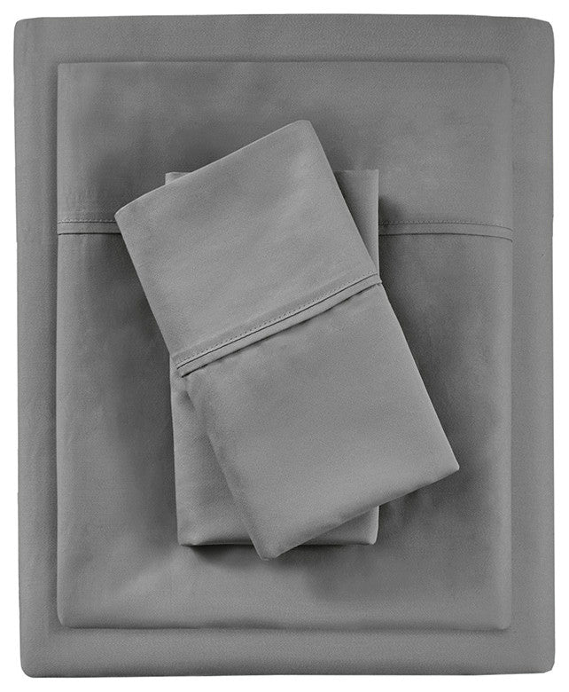 Beautyrest 1000 Thread Count Thermal Management Sheet Set, Dark Gray, Queen