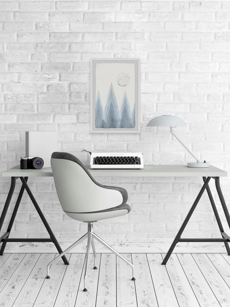 "Mountain Sharp" Framed Painting Print, 12"x18"