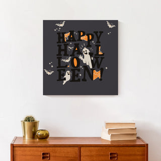 Happy Halloween 16x16 Canvas Wall Art