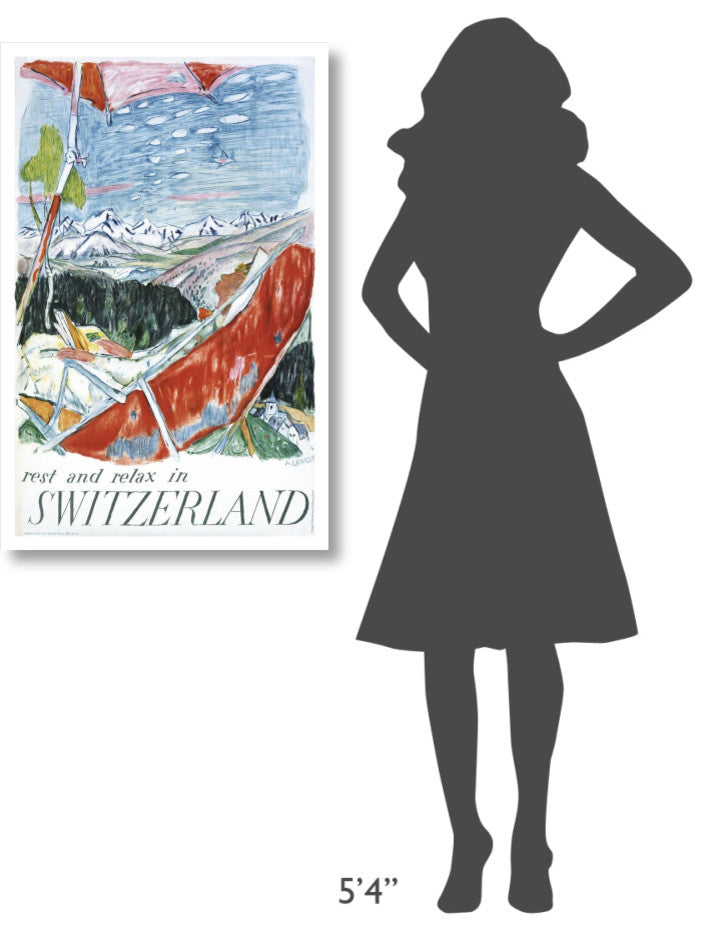 "Switzerland" Digital Paper Print by Alois Carigiet, 25"x38"