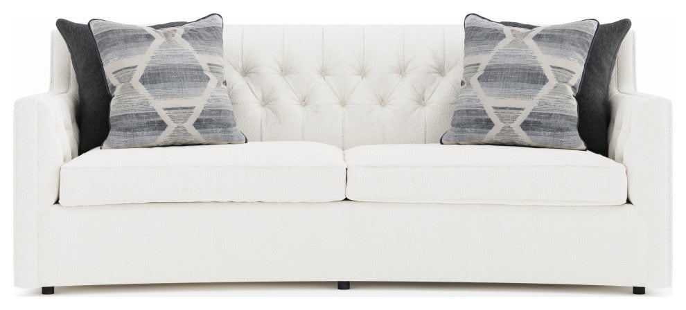 Bernhardt Candace Fabric White Sofa