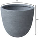 Dahlia 3-Piece Planter Set, Fiberstone and Clay, Aged Concrete