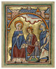"Christ Blessing His Parents" Print 12th Century English Illuminator, 30"x37"