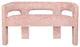 Gwen Modern Luxury Jacquard Fabric Upholstered Sculpture Bench - Pink