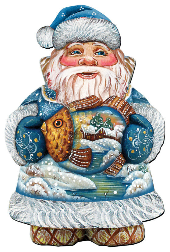 Gold Fish Santa Door Hanger