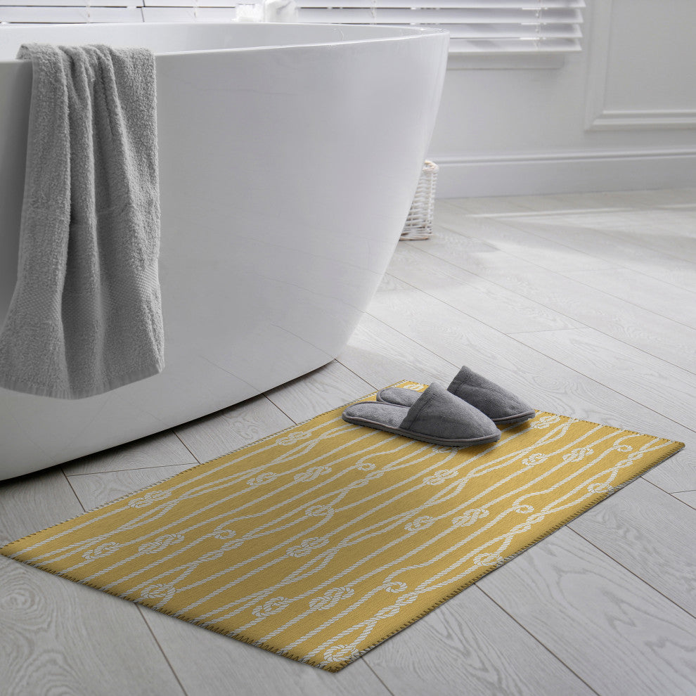 Indoor/Outdoor Harbor HA7 Gold Machine Washable 1'8" x 2'6" Rug