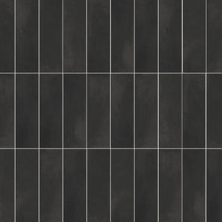 Coco Matte 2" x 5-7/8" Porcelain Floor and Wall Tile, Blk Hat