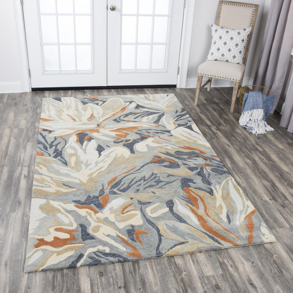 Rizzy Home MO757A Mod Area Rug 5'x8' Blue