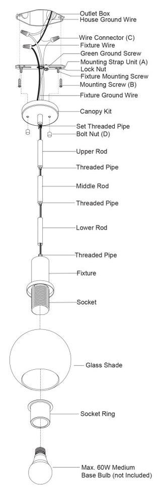 Marshall Matte Black Transitional Mini Pendant Ceiling Light Clear Glass Globe