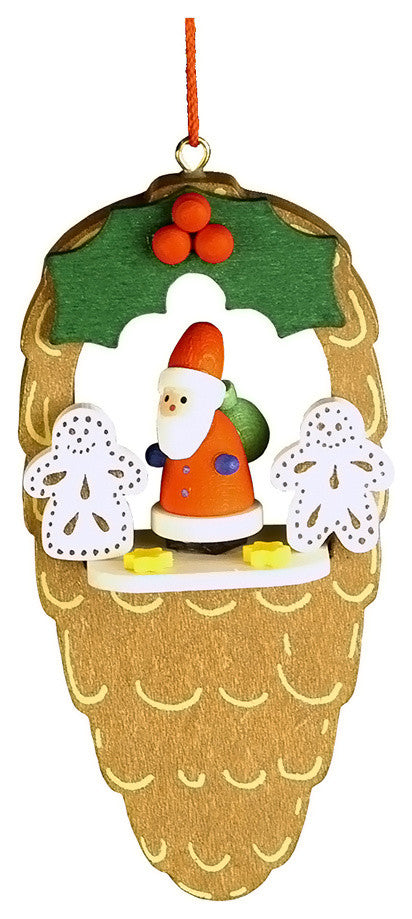 Christian Ulbricht Ornament- Santa In Pinecone