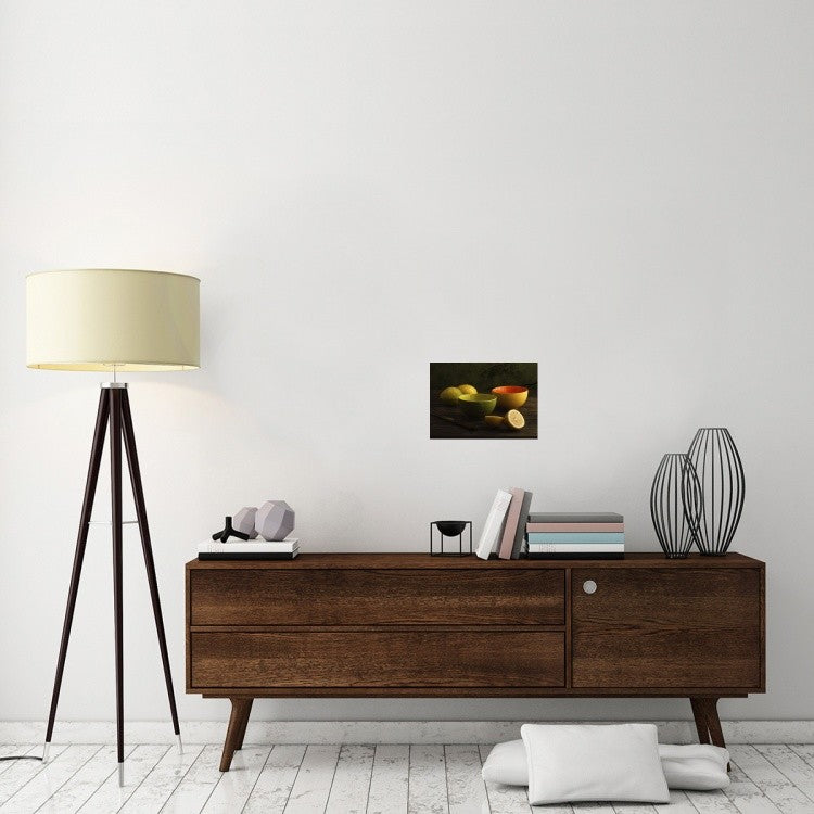 "Lemons" Stretched Canvas Giclee by Luiz Laercio, 16"x11"