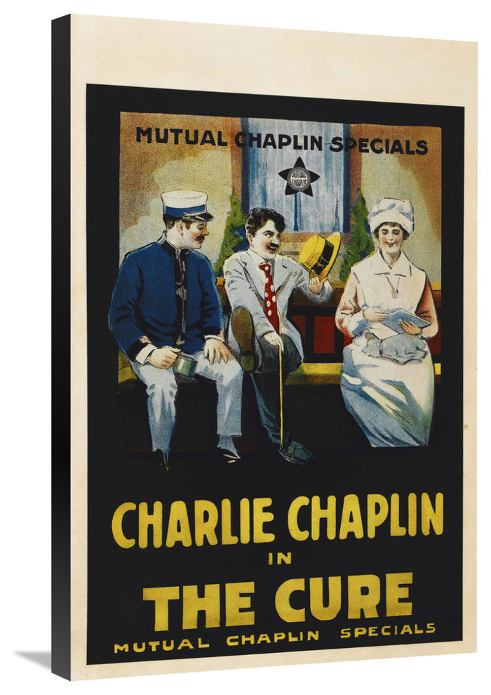 "Charlie Chaplin - The Cure, 1917" Canvas by Hollywood Photo Archive, 20x30"