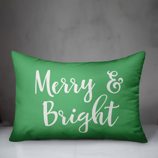 Merry & Bright, Light Green 14x20 Lumbar Pillow