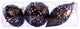Vickerman Mc191275 4- 7" Chocolate Matte Jewel Christmas Ornament Set, Pack of 3