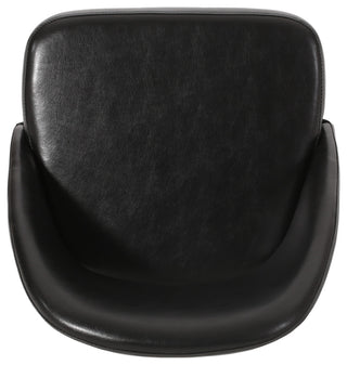 Odum Abbeville Contemporary Open Back Dining Chairs (Set of 2), Midnight + Gun Metal