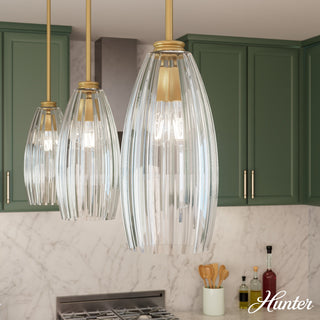 Rossmoor Luxe Gold With Clear Glass 1 Light Pendant