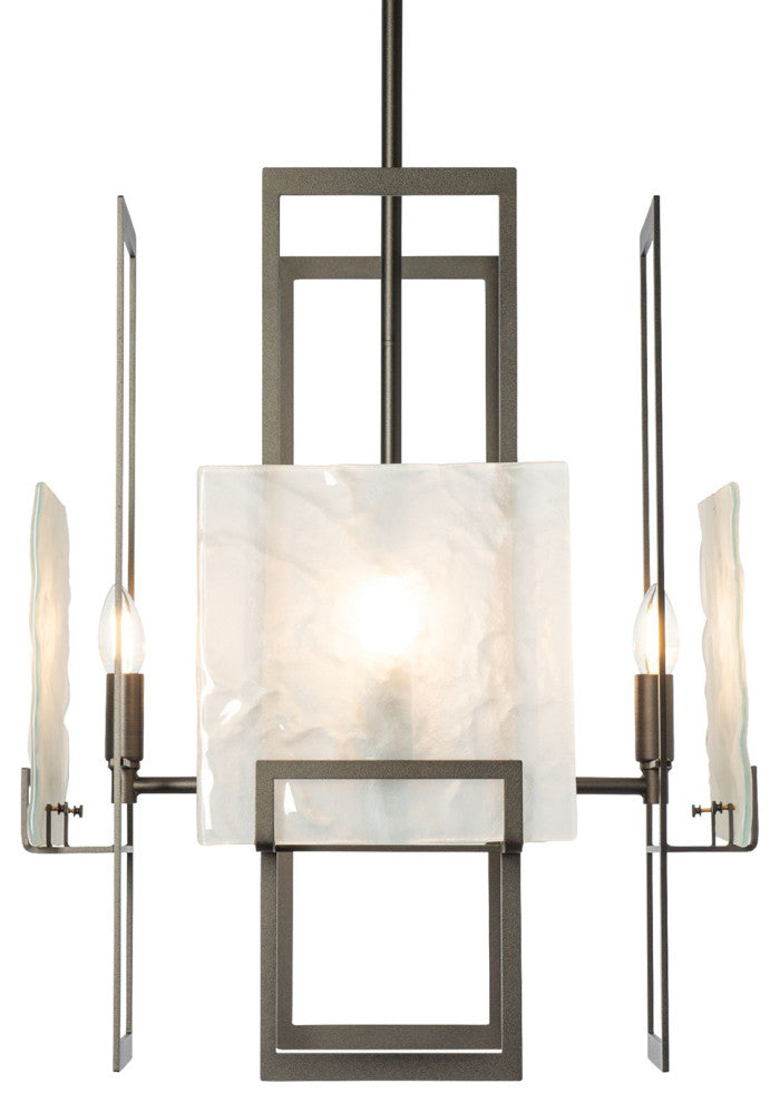 Geo Pendant, 4-Light Oil Rubbed Bronze/Frosted Glass