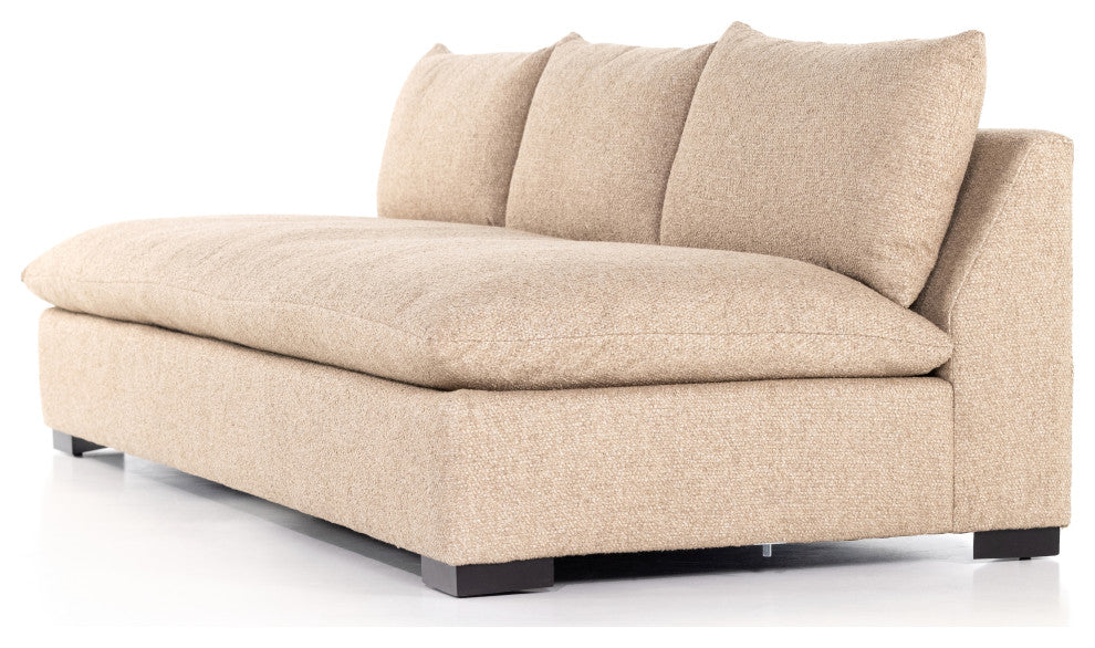 Grant Armless Sofa, 94", Heron Sand
