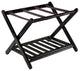 Reese Luggage Rack with Shelf, Espresso