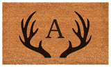 Calloway Mills Antler Monogram Doormat, 24"x48", Letter A