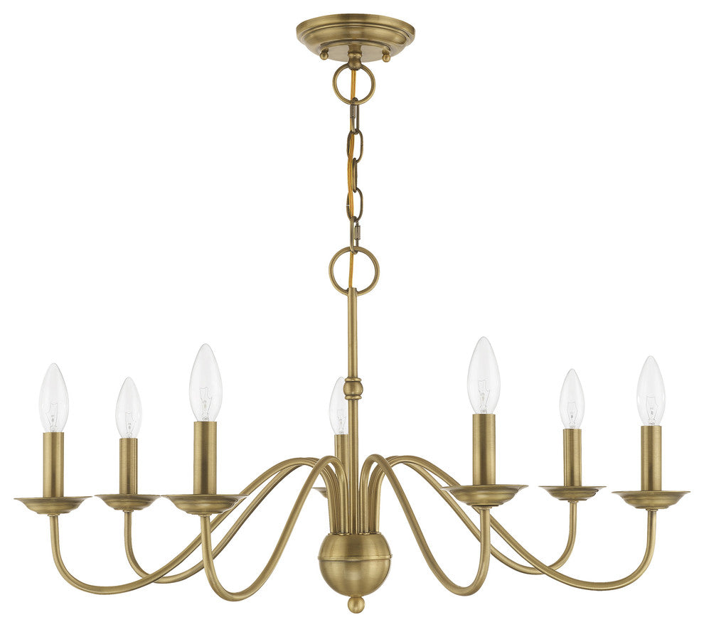 Traditional Chandelier, Antique Brass