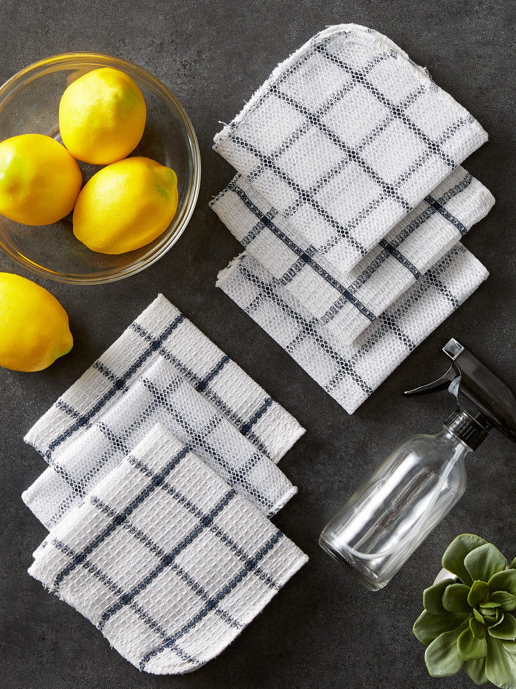 Nautical Blue Scrubber Dishcloth Set of 6