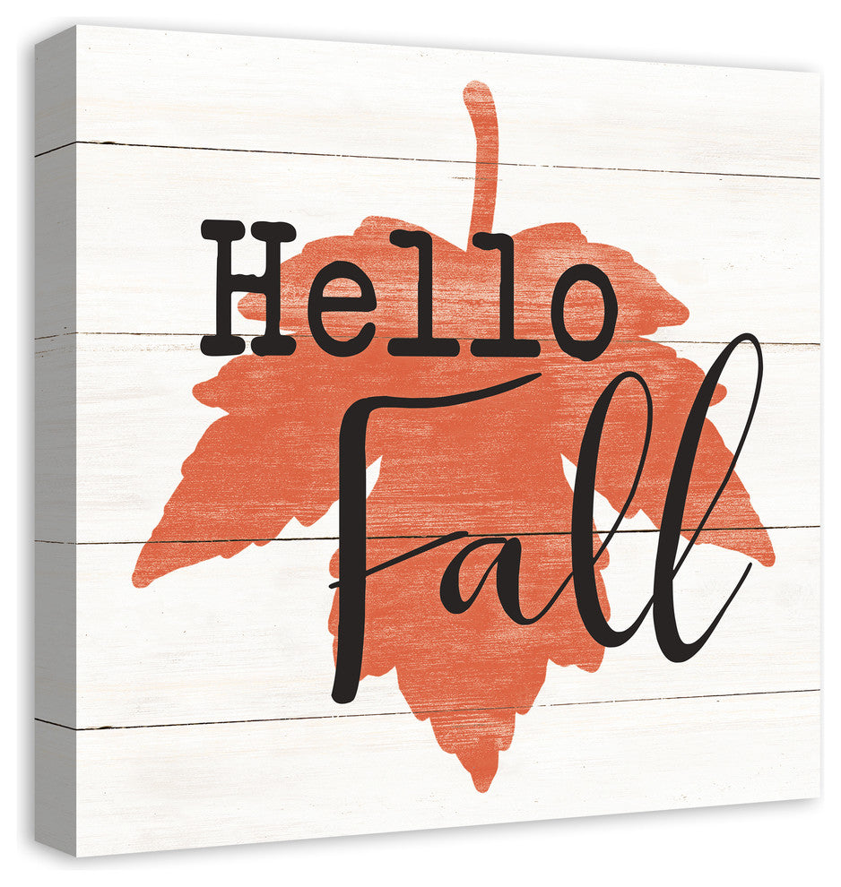 Hello Fall Print on Canvas