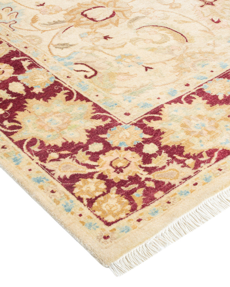 Mogul, One-of-a-Kind Hand-Knotted Area Rug Ivory, 4'7"x7'4"