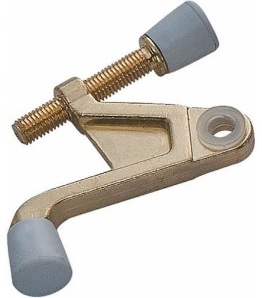 Nuk3y Deluxe Hinge Pin Door Stop, Set of 5, Polished Brass