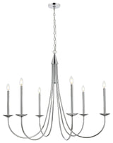 Home Living 42" Chandelier, Chrome