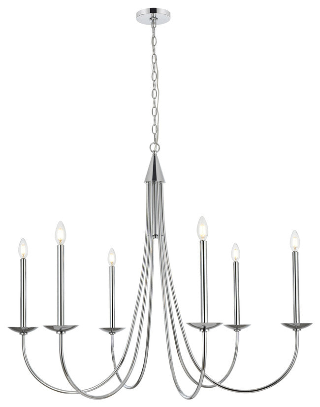 Home Living 42" Chandelier, Chrome