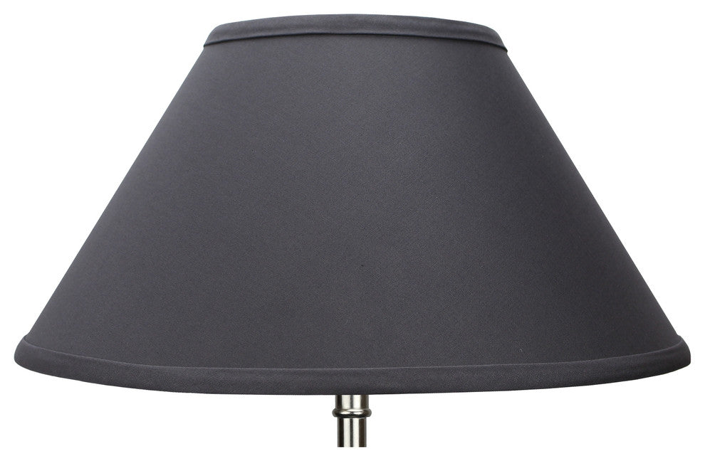 Fenchel Shades, 6"x14"x8" Spider Attachment Empire Lamp Shade, Linen Charcoal