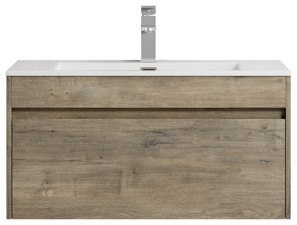 The Ivy Single Bathroom Floating Vanity, Eve, 36"
