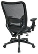 Air Grid Black Fabric Seat Back Adjustable Arms and Lumbar Managers Chair