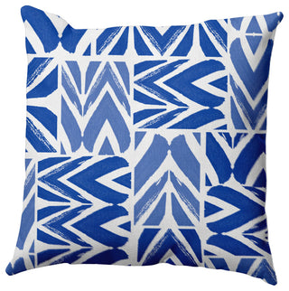 More Urban Graffiti Pillow, Blue, 18"x18"