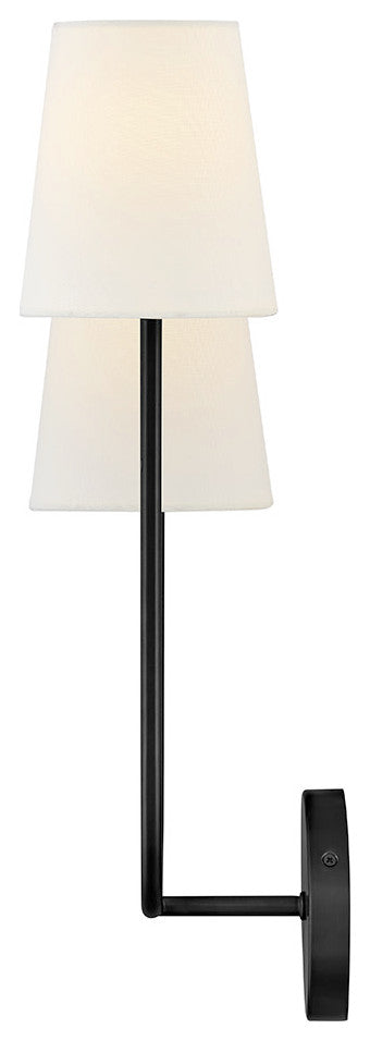 Lark Cora Large Two Light Sconce, Black
