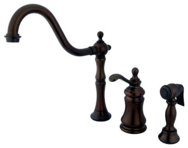 Templeton Oil Rubbed Bronze Gourmetier Two Handle Kitchen Faucet GS7805TPLBS