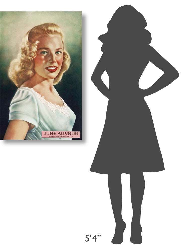 "June Allyson" Stretched Canvas Giclee by Hollywood Photo Archive, 23x36"