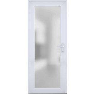 Exterior Prehungdoor Manux 8102 White Silk
