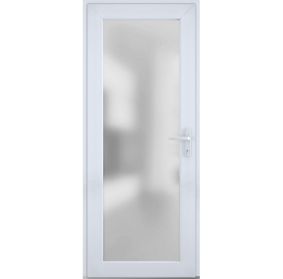 Exterior Prehungdoor Manux 8102 White Silk